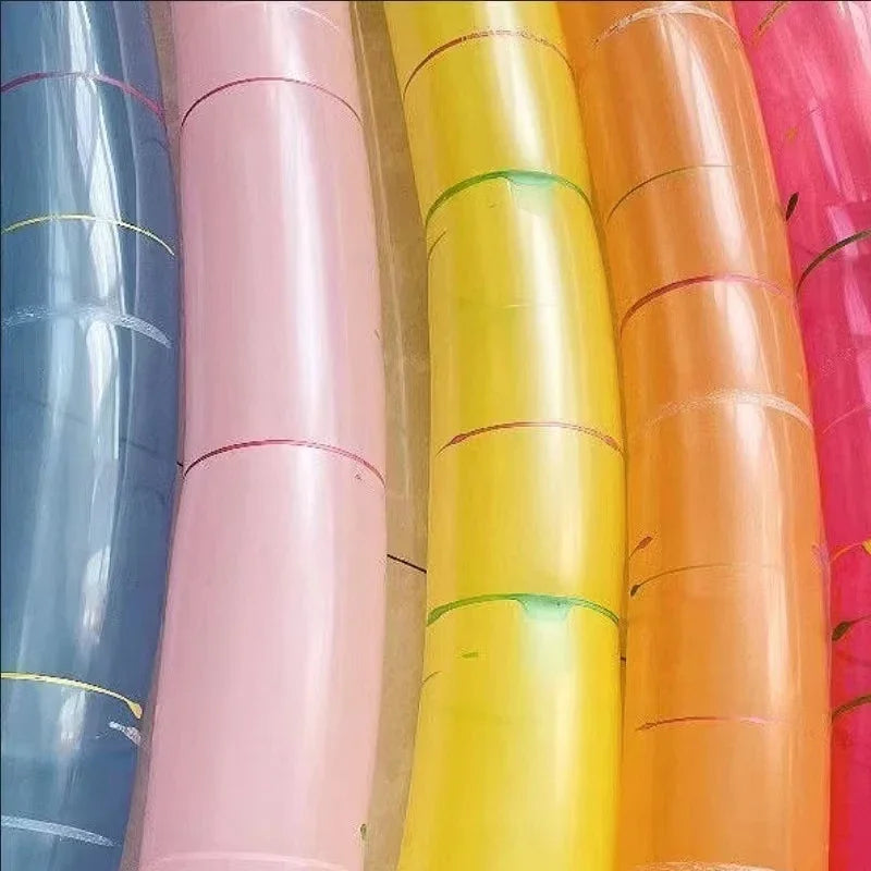 10/20pcs Mixed Color Latex Rocket Balloons Flying Squeaking Party Decorations