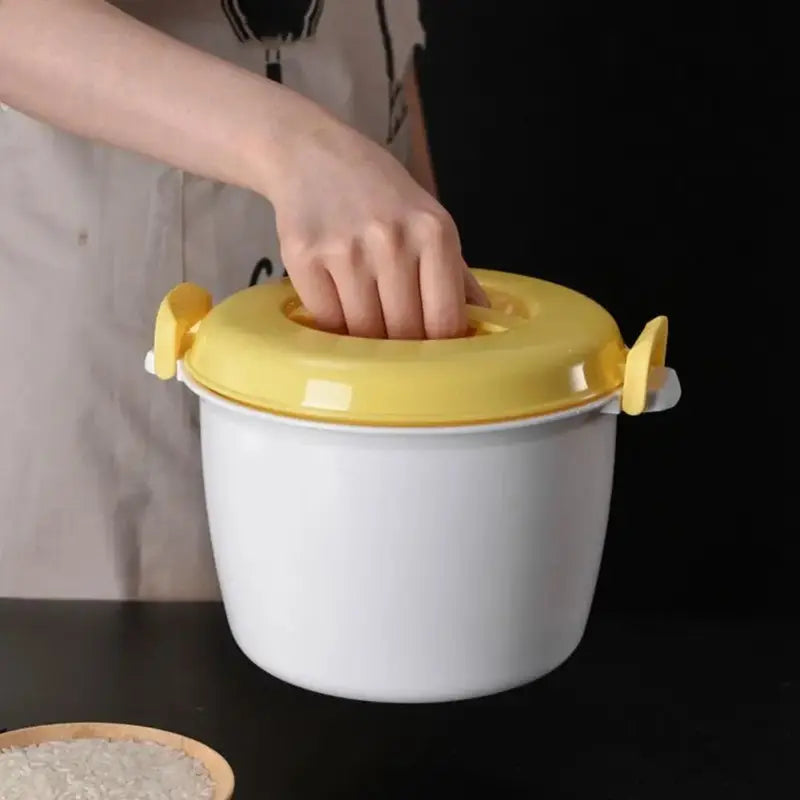 Microwave Rice Cooker Steamer Pot Multi-Function Food Container with Variants