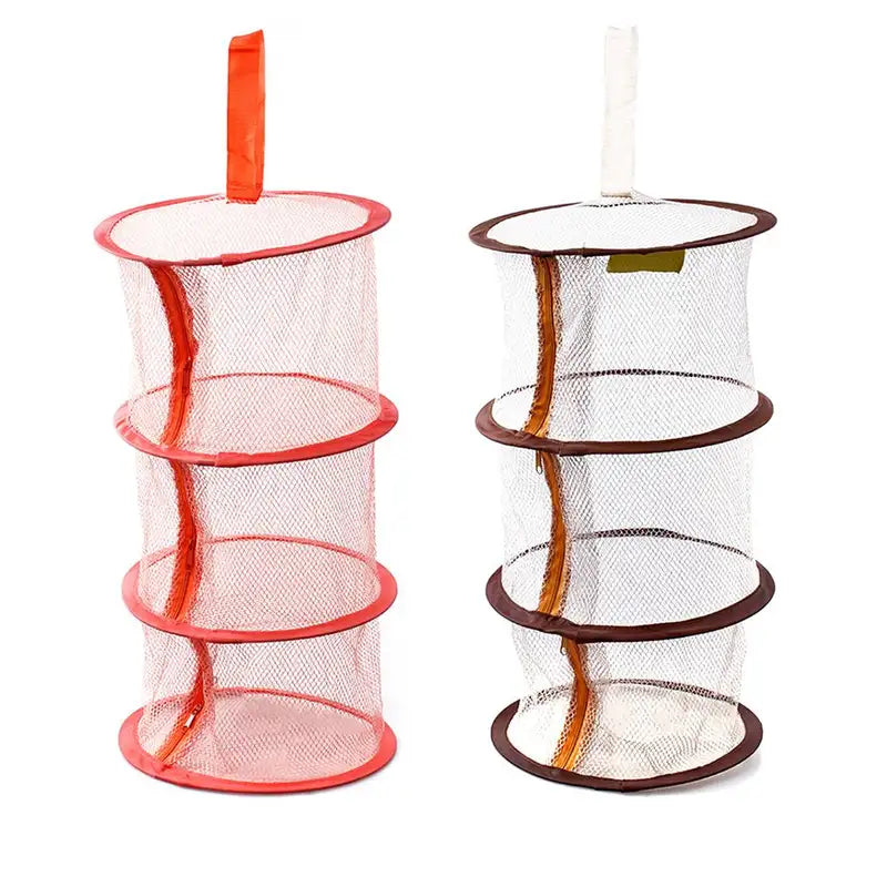 Zipper Bra Drying Basket 3-Layer Mesh Hanging Drying Rack for Lingerie