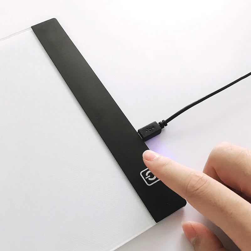 Dimmable LED Drawing Copy Pad Board for Kids Art & Creativity - A4 Size