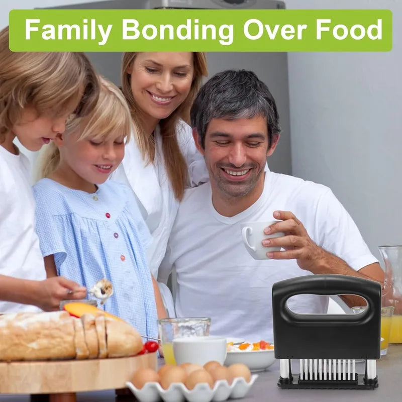 Meat Tenderizer with 48 Stainless Steel Sharp Needles for Beef Pork Turkey Fish Kitchen
