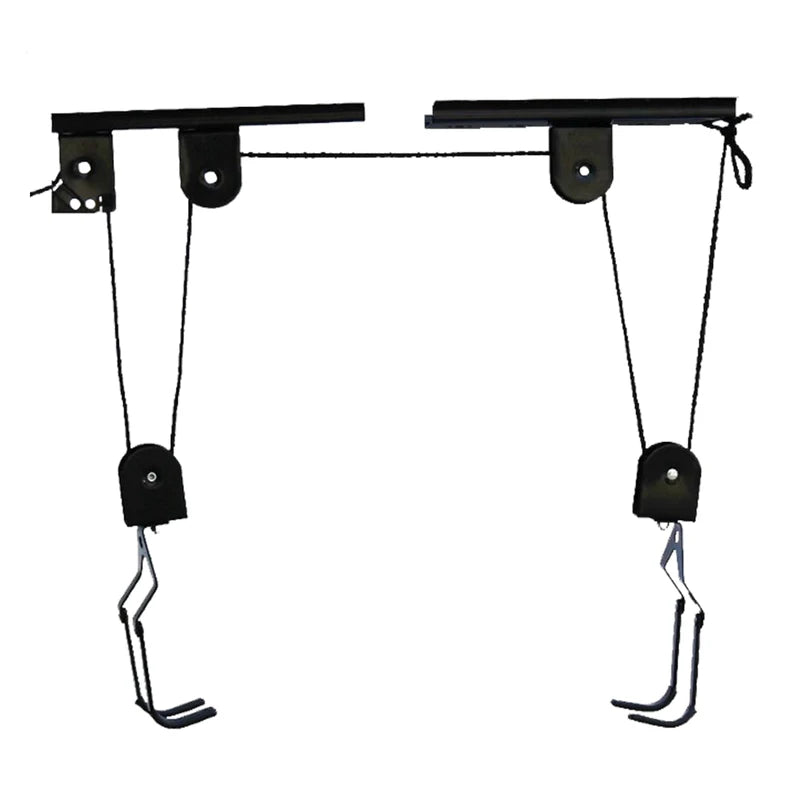 Ceiling Mount Bicycle Hoist Rack - Heavy Duty Up to 60kg Space Saver