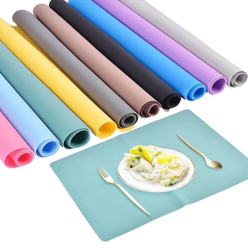Silicone Waterproof Heat Insulation Placemat for DIY Epoxy Crafts - Multiple Colors