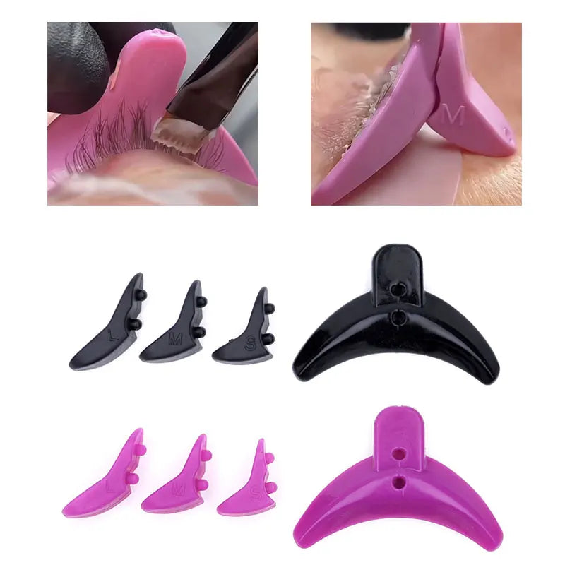 Reusable Silicone Eyelash Perm Pads with Lash Lift Rods - Anti-Slip & Multi-Size