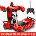 2-in-1 RC Transforming Car Robot Toy with Remote Control & Stunt Drift