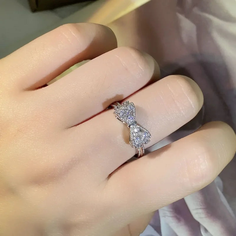 Elegant CZ Sterling Silver Ring for Women - Wedding & Statement Jewelry