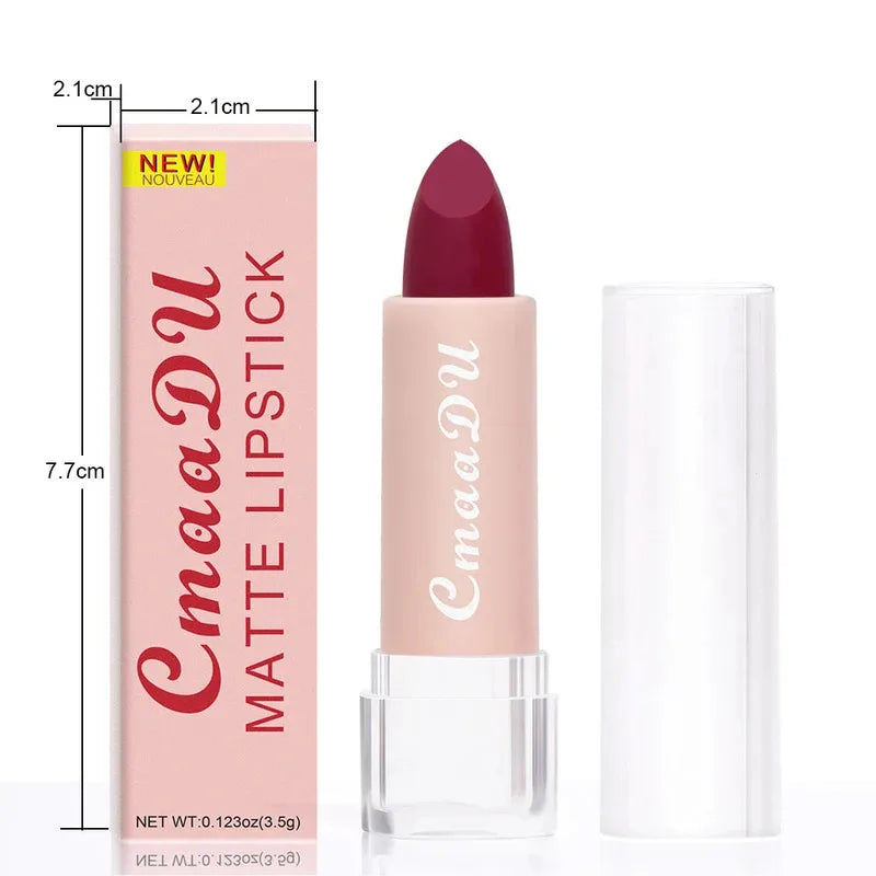 Matte Lipstick Set Long-Lasting Waterproof Lip Gloss Non-Stick Moisturizing
