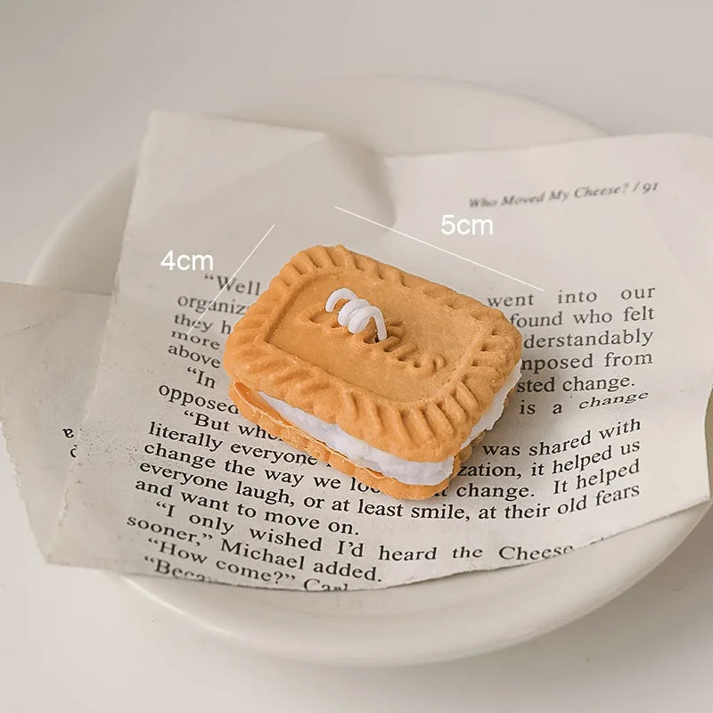 Cute Handmade Biscuit Scented Candle for Aromatherapy and Home Decor
