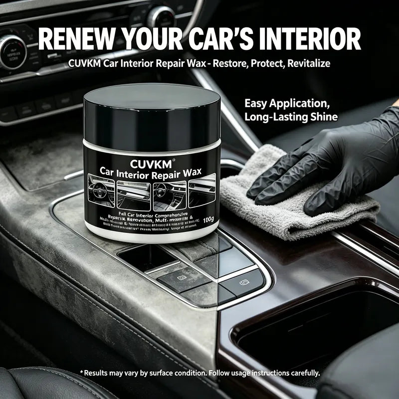 Car Interior Repair Wax - Multi-Material Renovation for Leather and Plastic Surfaces