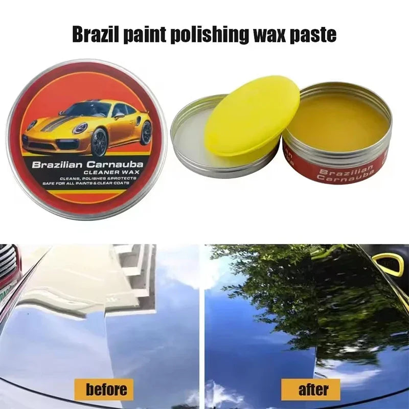 200g Carnauba Paste Car Wax for Auto Paint Protection High Gloss Shine