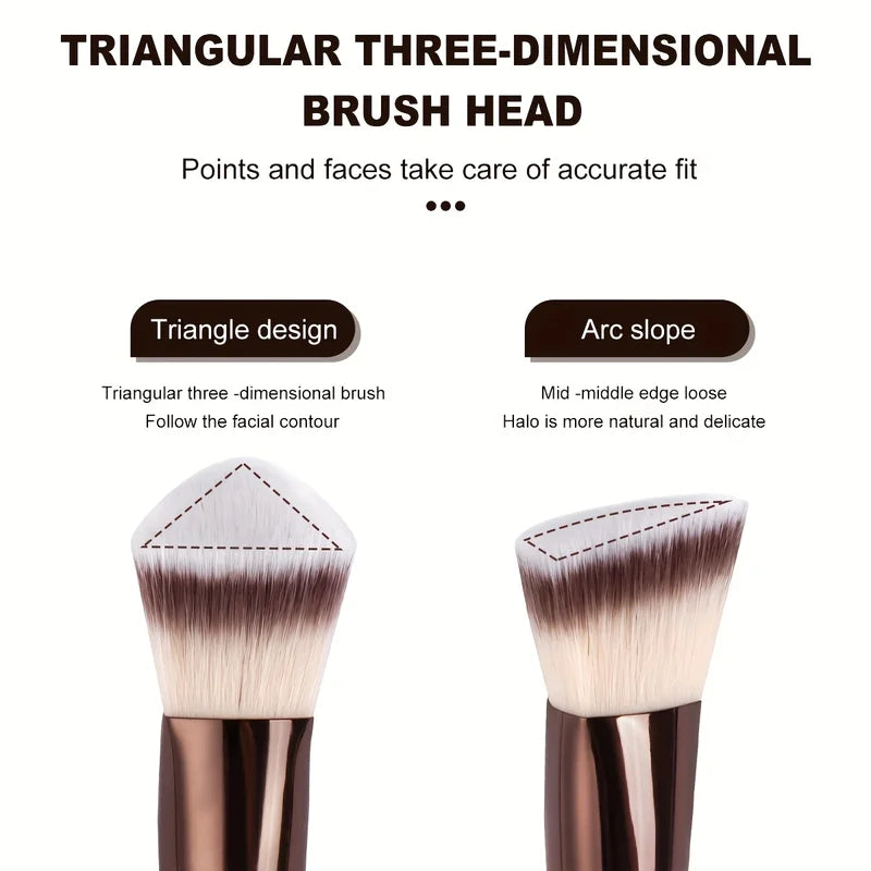 5-Piece Double-Ended Makeup Brush Set - Soft, Cruelty-Free, Vegan