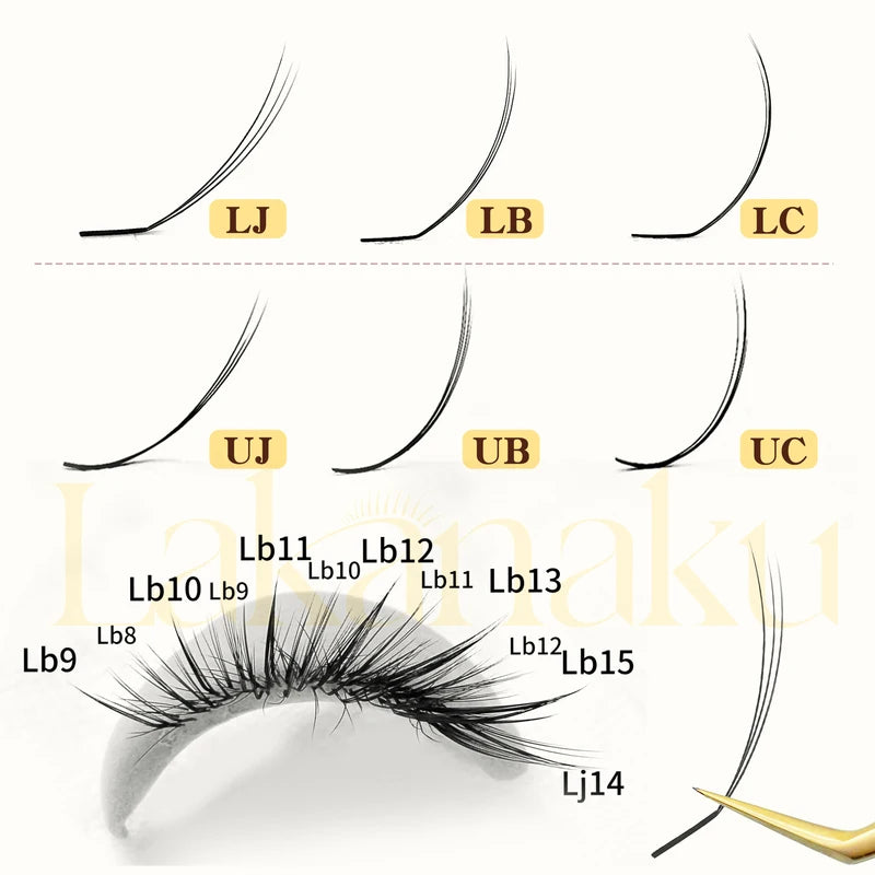 Pre-Bundled Spike Lash Extensions - Blooming Flowering Eyelash Set All Sizes