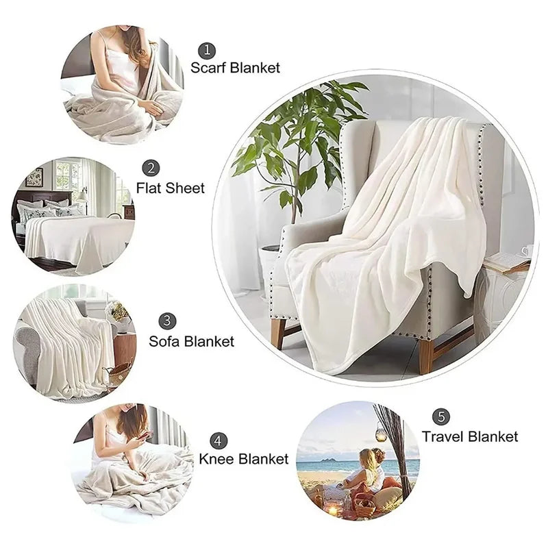 Soft Warm Mexican Tortilla Print Flannel Blanket for Couch Sofa Bed Camping