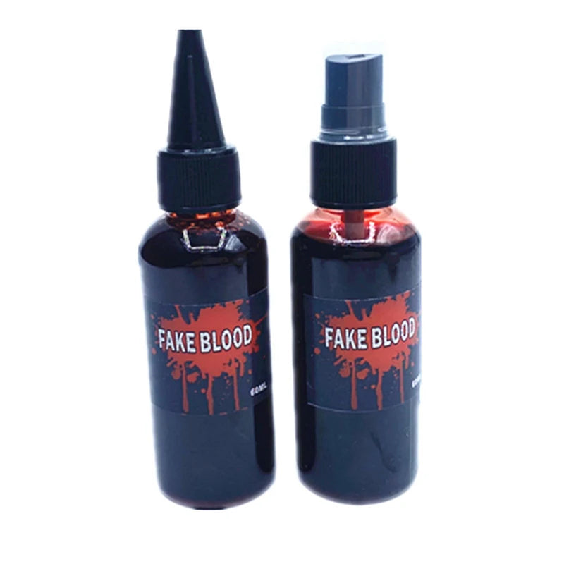 Fake Blood Prop for Halloween Cosplay & Film - 60ml Liquid Blood Makeup Supplies