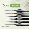 Fine Tip Paint Brush Set for Acrylic and Miniatures - Thin Nylon Hair Detail Brushes