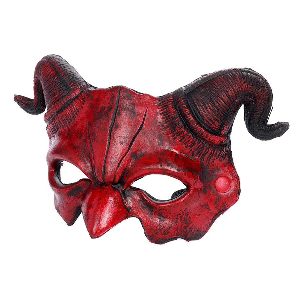 Scary Half Face Mask for Halloween Cosplay Horror Costume Unisex Mask