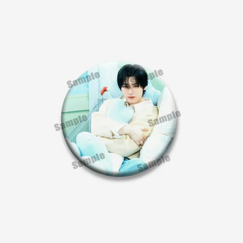 Kpop Boys Band Coin Badge Lapel Pin Jewelry for Fans - Multiple Colors & Sizes