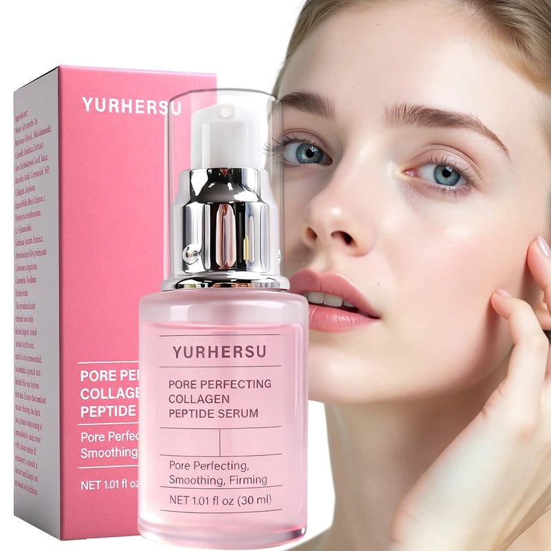 Face Serum with Collagen Peptides for Wrinkle Reduction & Brightening - Anti-Aging Skin Care