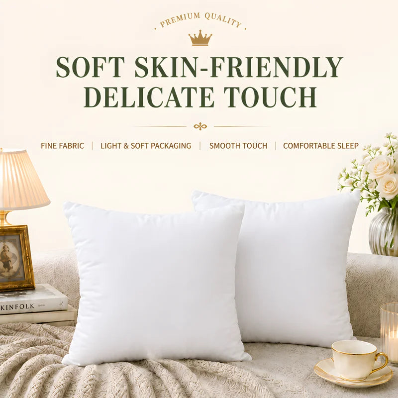 Square Pillow Insert 30x30cm - High Resilience Cushion Core for Sofa Bed Car Seat