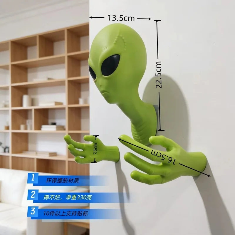 Alien Wall Hanging Decorations for Living Room & Bedroom - Quirky Home Decor