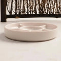 Imitation Porcelain Paint Palette with Lid - Round Watercolor Tray for Artists
