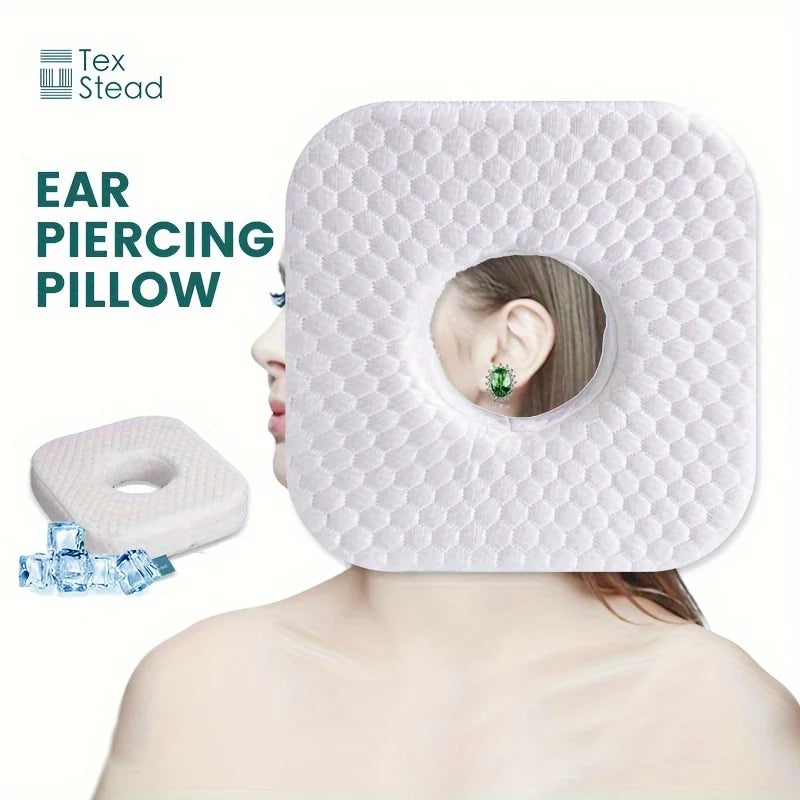 Ear Piercing Pillow for Side Sleepers Ear Pain & Inflammation Support