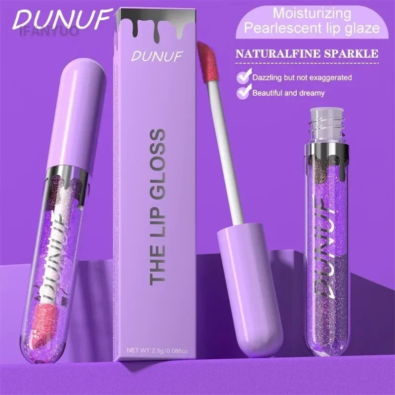 Liquid Lipstick Glitter Lip Gloss Long Lasting Waterproof Moisturizing Lip Tint