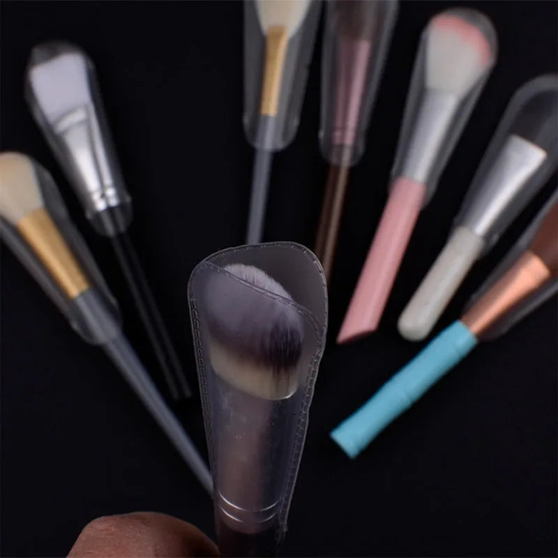 18PCS Makeup Brush Guards Set - 9 Sizes Odorless Dust-Proof Travel Storage