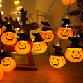 Halloween Pumpkin Fairy String Lights - Warm White 10LED Battery-Powered Decoration