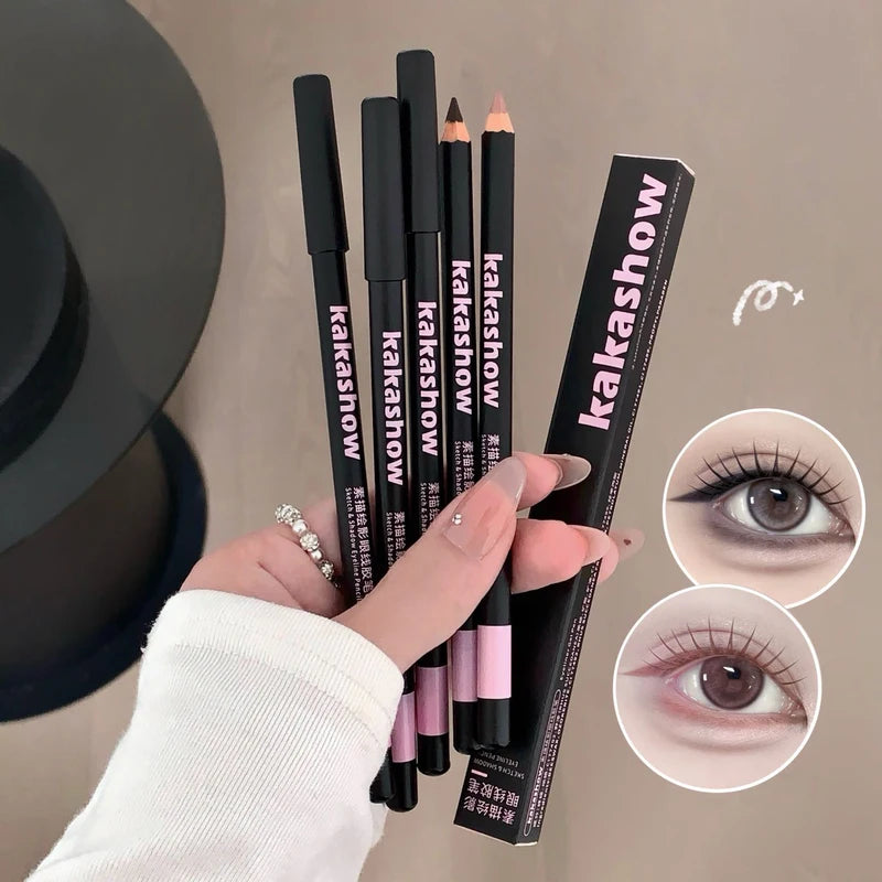 Long-Lasting Waterproof Matte Eyeliner Pencil - Smudge-Proof Eye Makeup