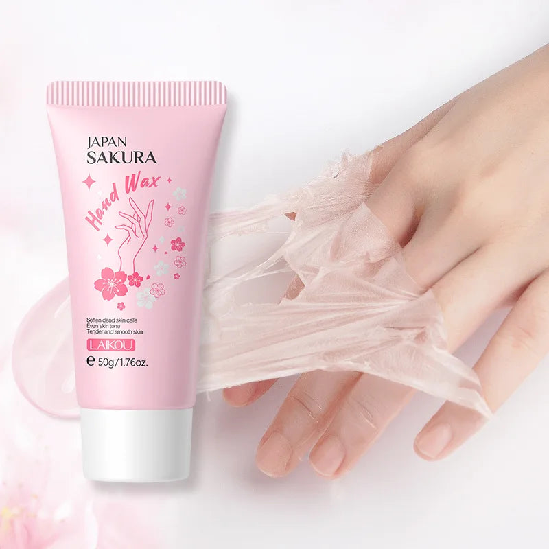 Moisturizing Hand Wax Exfoliator with Sakura Extract - Callus & Anti-Aging Hand Care
