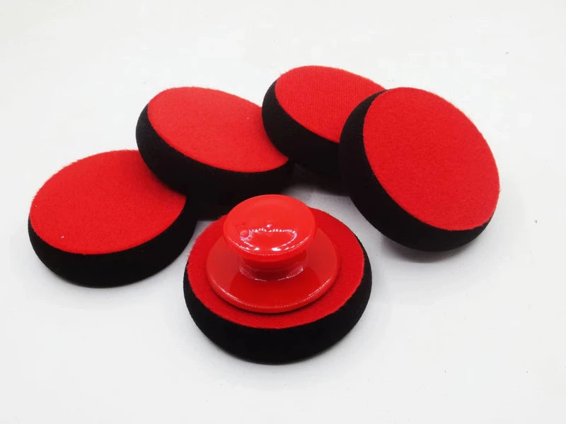 Car Waxing Sponge Set with Handle - Auto Detailing Polishing & Cleaning Tool