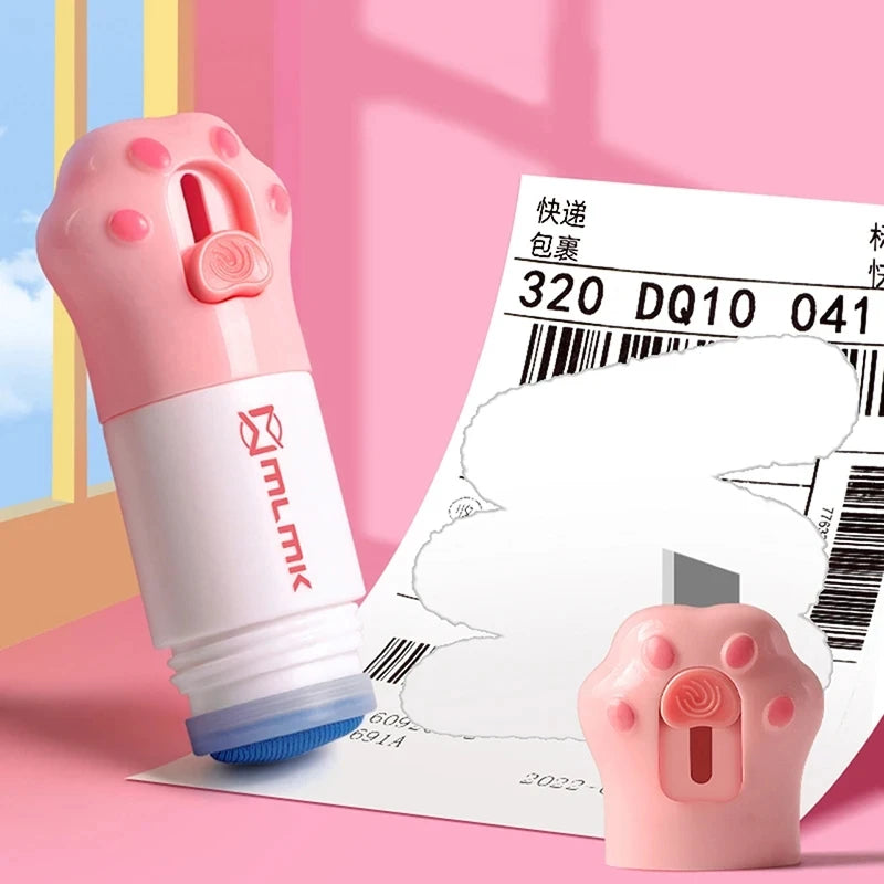 Cat Paw Thermal Paper Correction Fluid with Knife Parcel Box Opener Privacy Protector