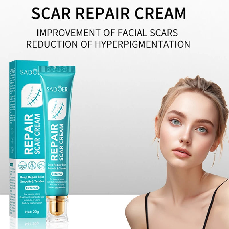 Scar Repair Cream for Skin Wounds and Scars - Moisturizing Rejuvenating Gel