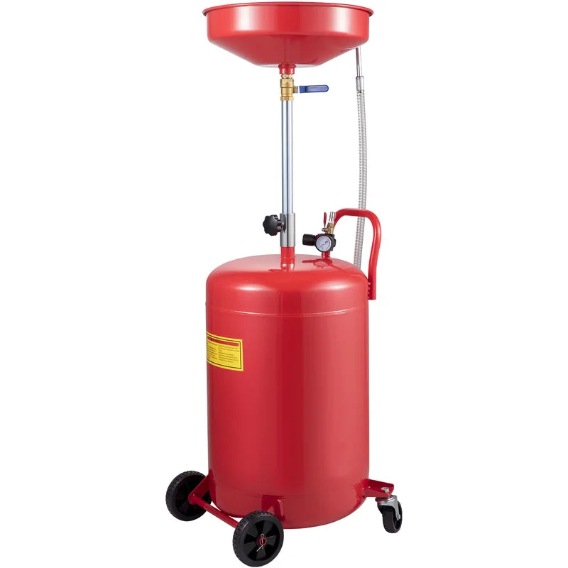 20 Gallon Waste Oil Drain Tank with Air Operated Drainer & Pressure Regulating Valve