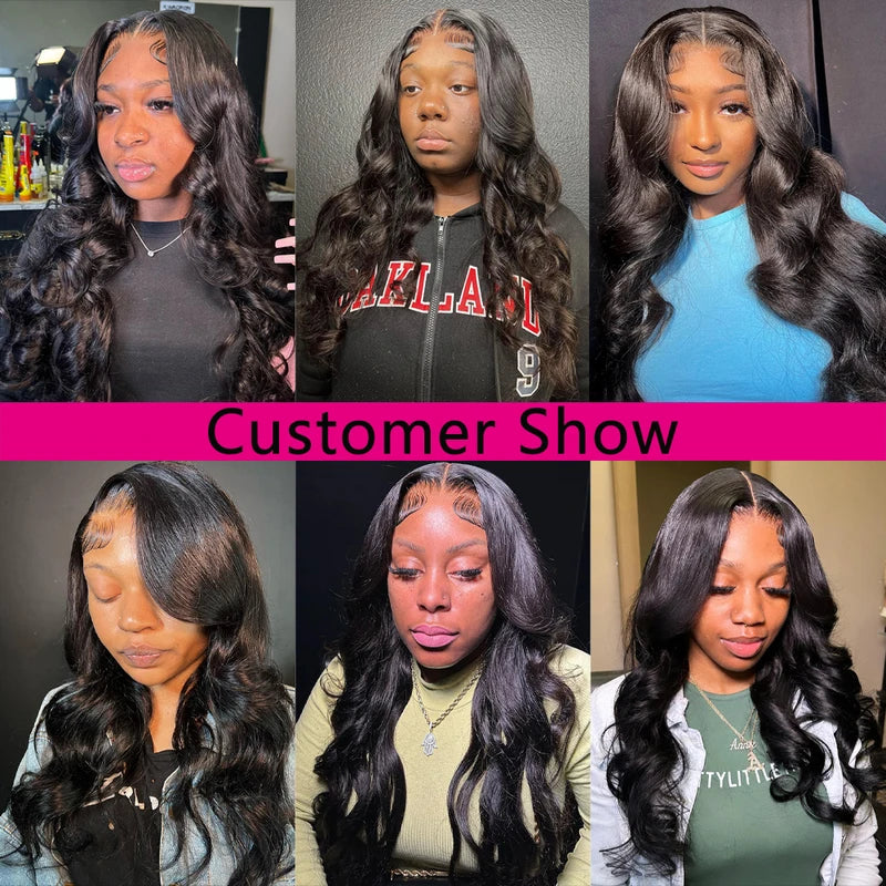 Brazilian Body Wave Lace Frontal Wig 13x4 HD Transparent Lace Pre-Plucked Ear to Ear