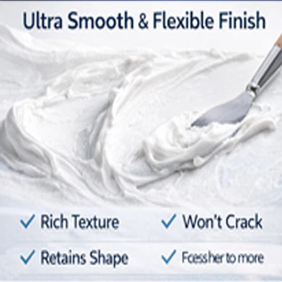 300g 3D Modeling Paste for Artists - White Acrylic Medium, Fast Drying, Non-Cracking