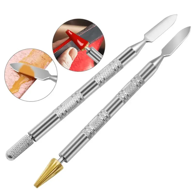 Leather Edge Oil Painting Pen with Double-Sided Applicator - Craft Edger Tool