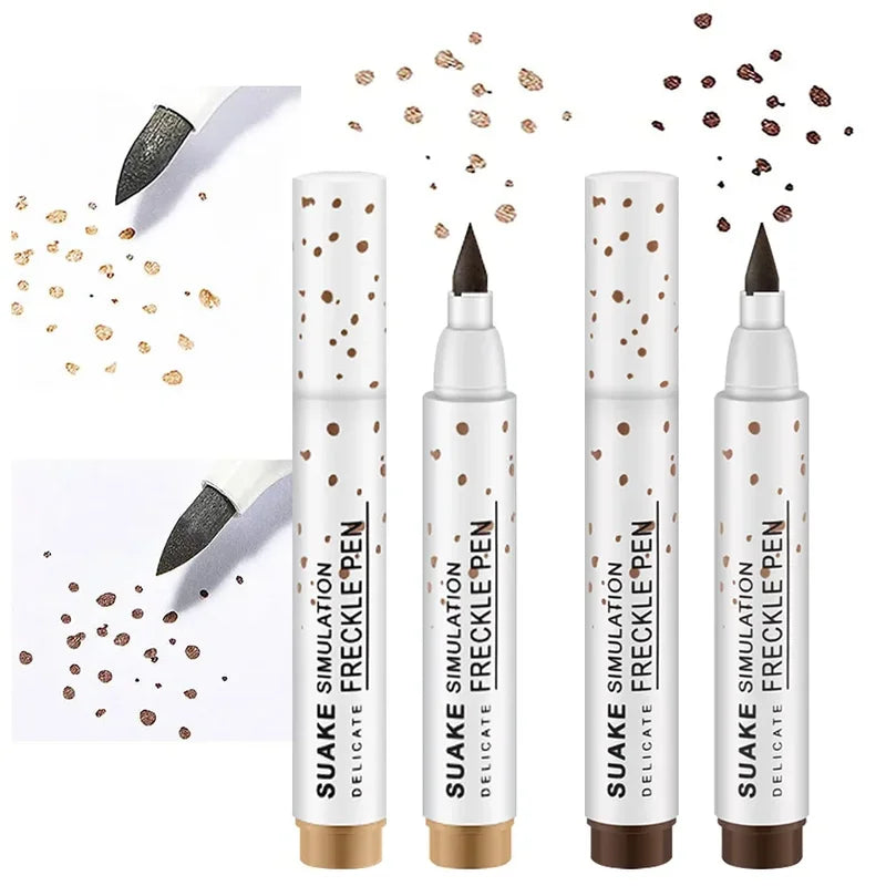 Waterproof Freckle Pen for Natural Fake Spots & Eyeliner - Long-Lasting Makeup Tool