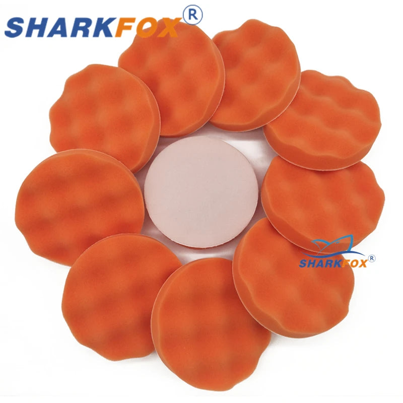 Car Polishing Pads Kit 5 & 6 Inches Sponge Buffing Waxing Buffer Auto Care