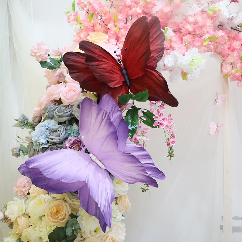 Large 3D Paper Butterfly Balcony Decorations for Weddings & Outdoor Events