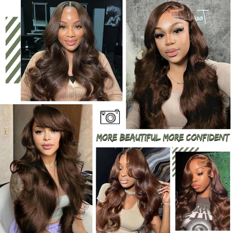 Human Hair Wigs 13x6 Lace Front Body Wave 250 Density for Black Women