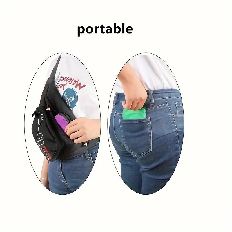 Portable Foldable Hand Fans Set for Beach Outdoor Travel Home Use