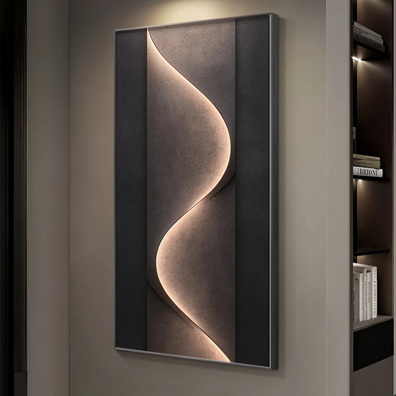 Modern LED Wall Lamp for Living Room & Hotel Decor - Flat Crystal Ceramic Surface