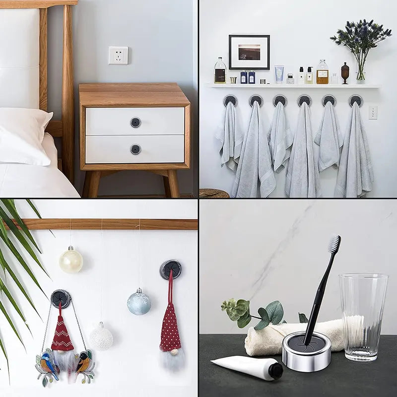3PCS Wall Hanging Dishcloth Clips Non-Punching Kitchen Storage Hooks