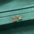 Sterling Silver Necklace Heart Pendant with Zirconia for Women - Multiple Colors
