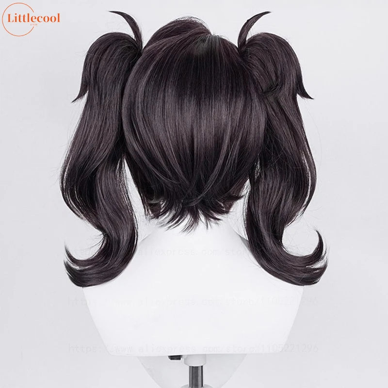 Anime Cosplay Wig with Clip Ponytails - Heat Resistant Synthetic Hair for Ame-chan & Game Characters