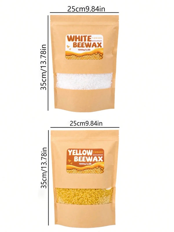 Pure Natural Beeswax for Candle Making - Eco-Friendly Raw Material, 500g/1000g