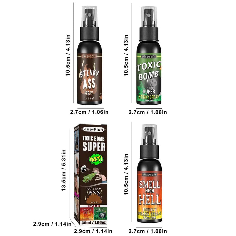 Liquid Fart Spray Prank Joke Toy - Strong Stink Bombs for Gag Gifting