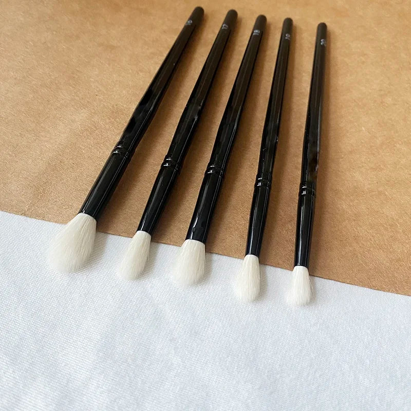 Eye Shadow Blending Brush Set - Natural Goat Hair Makeup Tools for Eyes and Contouring